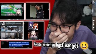 Isi timtok abis colab via, bacain komen nguawor di clip tiktok reza arap - random doomscroling bg AL