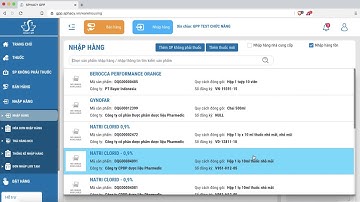 SPHACY GPP - HƯỚNG DẪN NHẬP HÀNG TỒN