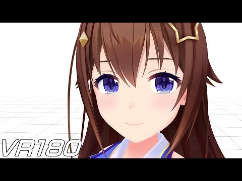【VR180】Kissing with Tokino Sora【8K Hololive MMD】