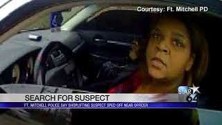 Police searching for woman who fled from traffic stop after shoplifting in Crestview Hills