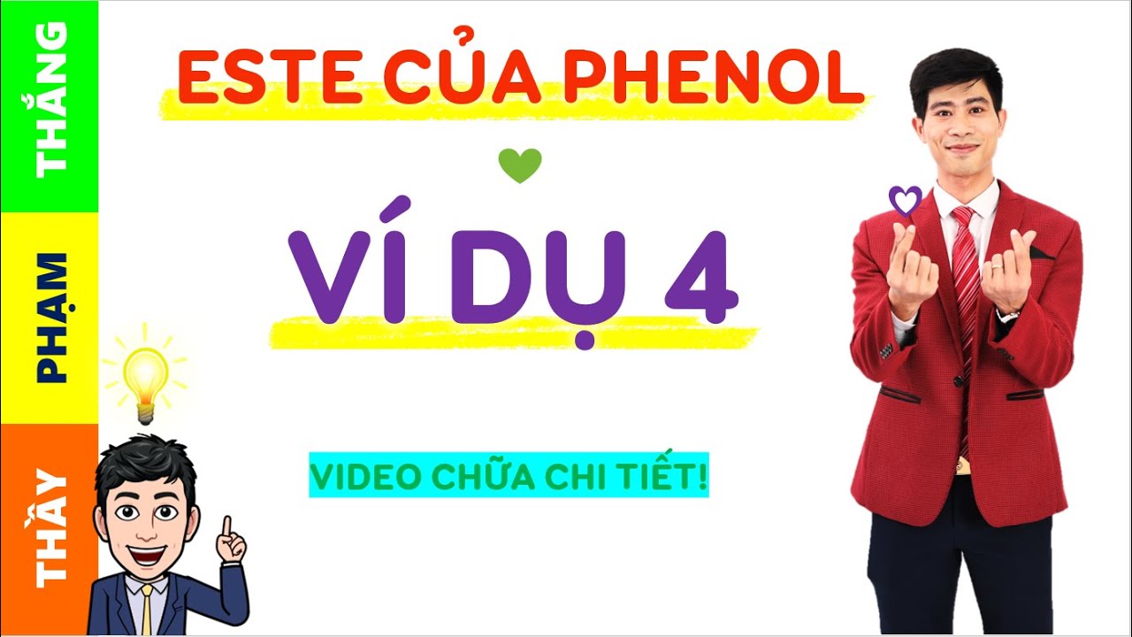 Phương pháp giải bài tập ESTE của PHENOL | Ví dụ 4 - youtube