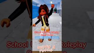 School Uniform Roleplay Outfit codes for Roblox #berryavenue #bloxburg #brookhaven #aesthetic