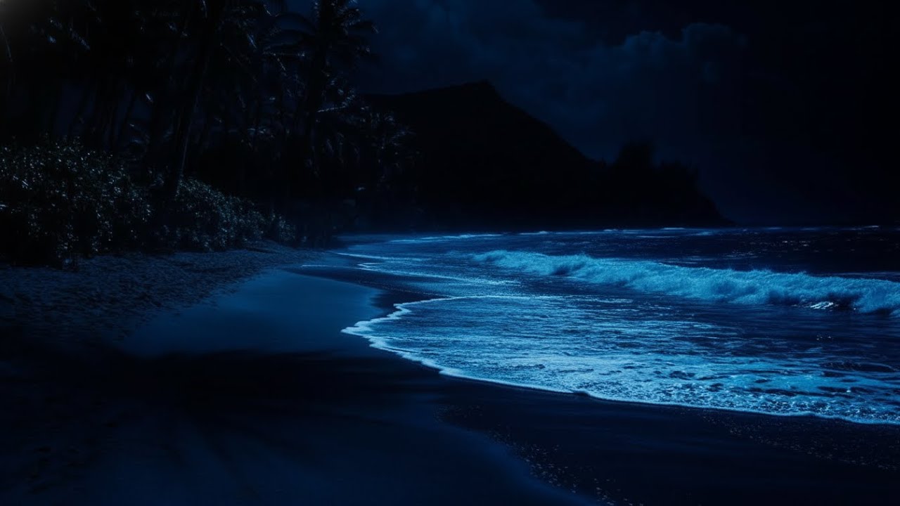 Fall Asleep In Under 3 Minutes - Ocean Sound For Peaceful Night Sleep Relaxing Body And Mind