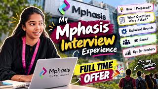 Details Honestly, I was so nervous before my Mphasis interview! Watch till the end to clear all your doub... News