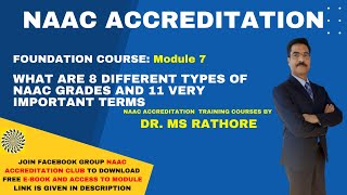What are NAAC Grades and few very important Terms.
