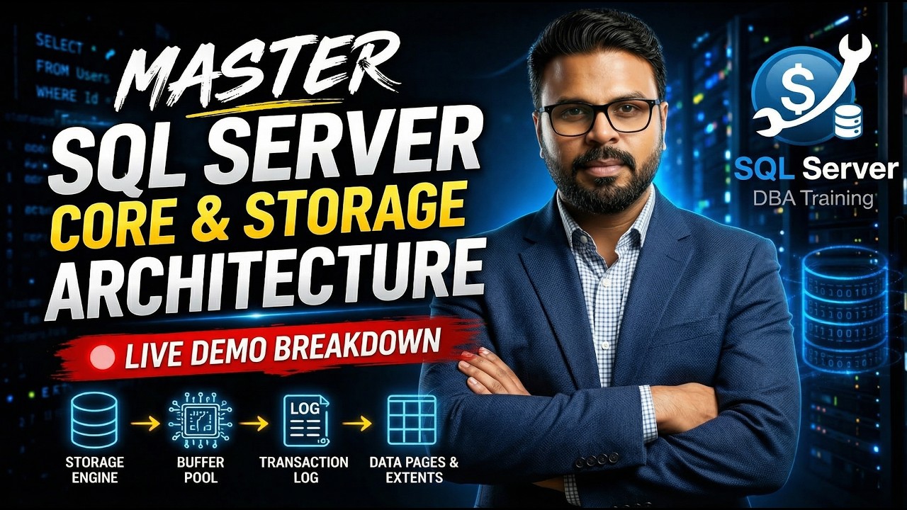⚡Master SQL Server Core & Storage Architecture | 🎯Live Demo Breakdown # ...