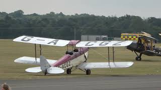 Tiger 9 Display Team 9 x Dh Tiger Moths at the Duxford Summer Air Show 24th July 2021