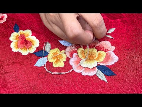Video flower embroidery | Hand embroidery - youtube