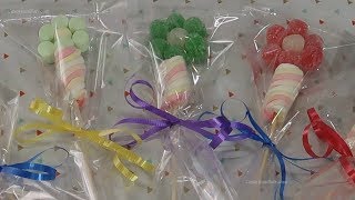 Flores de Bombones y de Gomitas  Ideas para Fiestas Infantiles  Casayfamiliatv