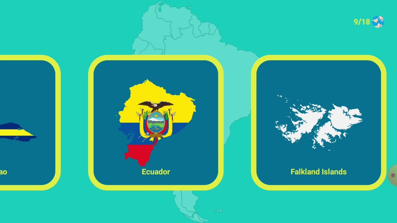 Flags of the World Coloring: South America