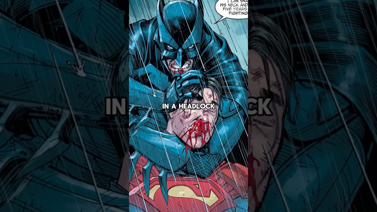 Batman Puts Superman in a Headlock