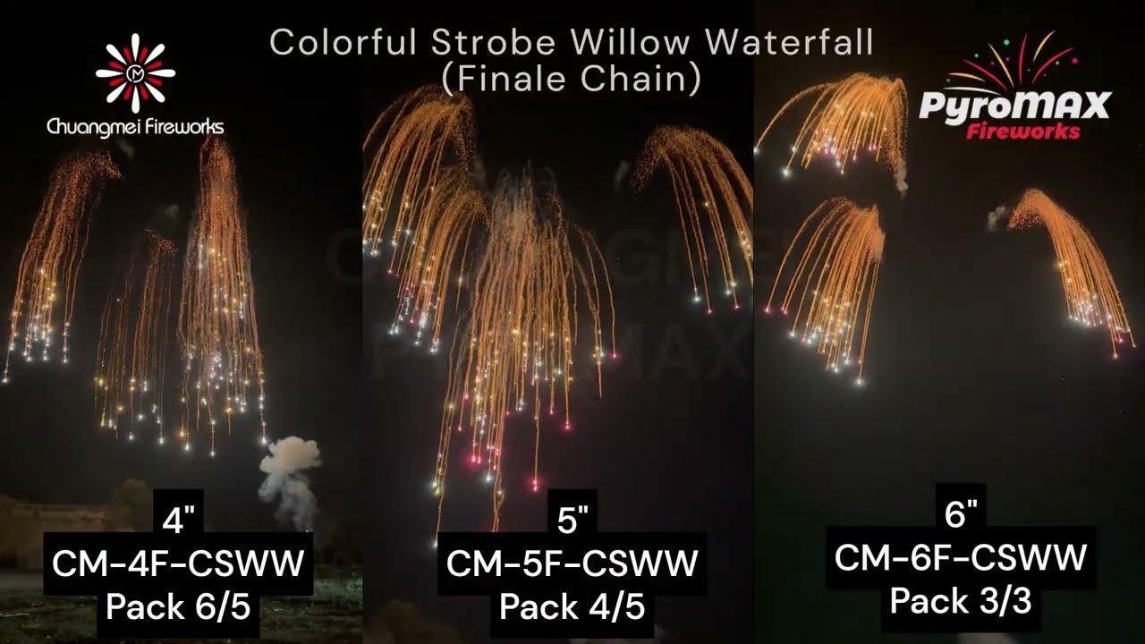 PyroMAX Color Strobe Willow Waterfall