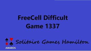 Freecell Difficult 1337 | Microsoft Solitaire Collection | Awards screenshot 3