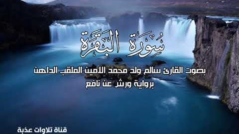 سورة البقرة بصوت القارئ سالم محمد الامين الملقب (الداهن)