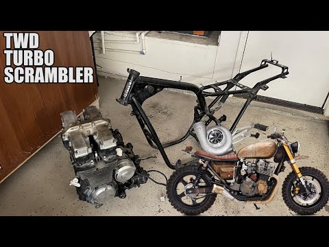 TURBO CHARGED Walking Dead SCRAMBLER Build! - Nighthawk 650