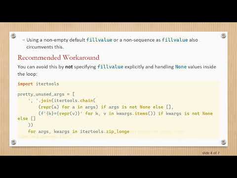 How to Type Annotate Variables Inside a Loop When Using itertools.zip_longest in Python