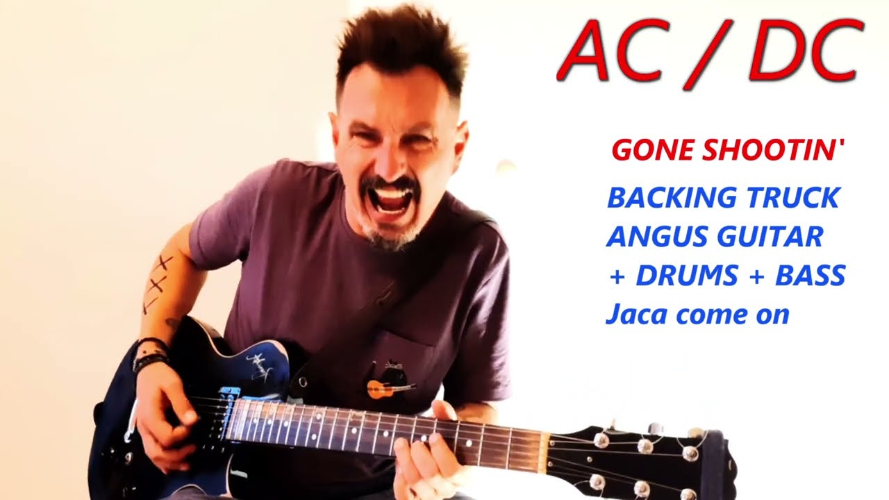 AC/DC - Gone Shootin - Backing Truck Angus Young Guitar + Drums + Bass ...