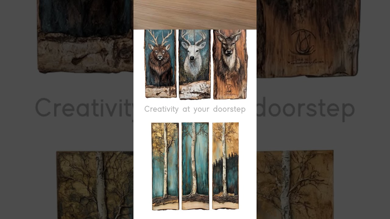 Craftico Wall Art Decor: Handcrafted Wood Art & 3D Canvas Panels
