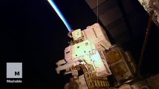 Astronaut Scott Kelly Takes First Spacewalk Mashable News