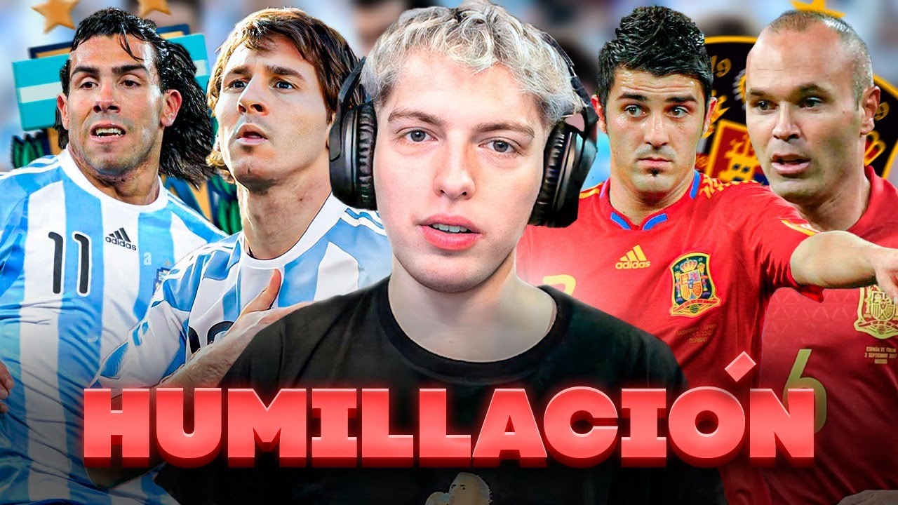 DAVOO XENEIZE REACCIONA A ARGENTINA 4 ESPAÑA 1 (2010) - GOLEADA A LA MEJOR ESPAÑA DE LA HISTORIA