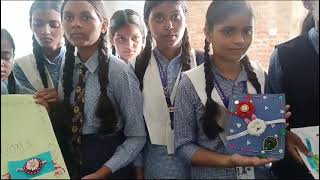 Showing Rakhi By Girls In School