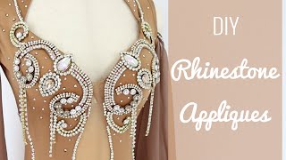 How to Make Rhinestone Appliques for belly dance / ballroom dresses