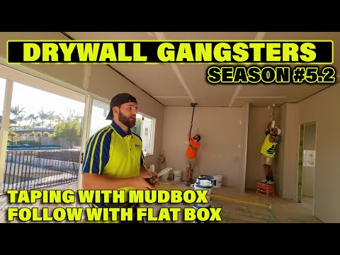 Drywall Taping Tips using a TapePro Mud Box: Drywall Gangsters Season #5.2