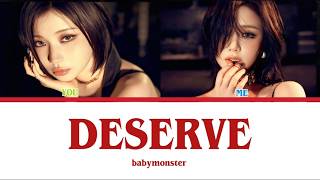 DESERVE - BABYMONSTER SING WITH ME (KARAOKE VER 2) 