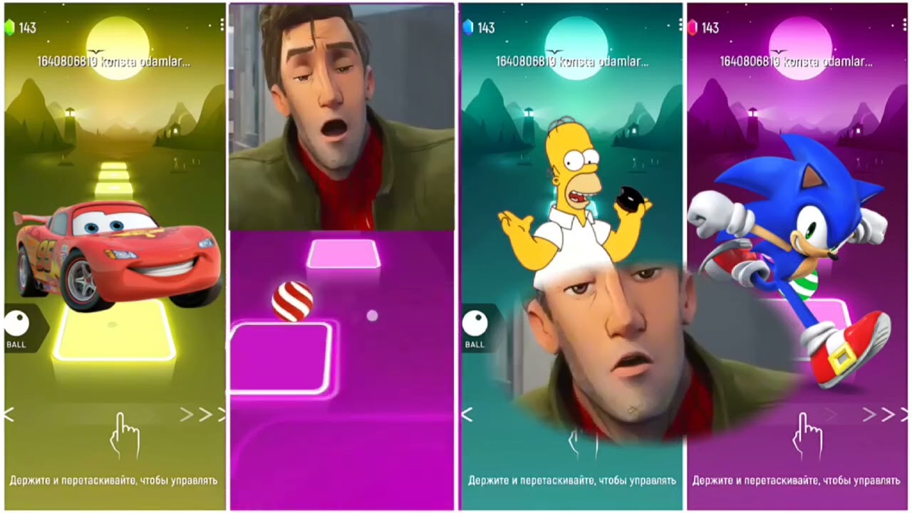 Tiles Hop Madness: Spiderman, McQueen  Sonic Join the Coffin Dance!