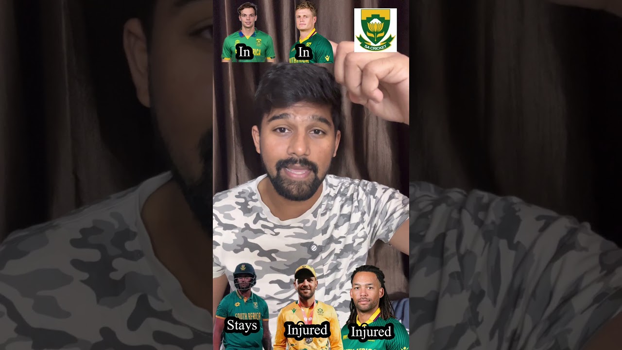 Southafrica T20 Squad Changes 🏏 