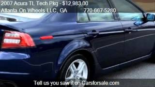 2007 Acura Tl Tech Pkg 5-Speed At With Navigation Sys For Sa