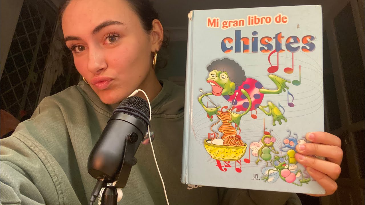 ASMR leyendo un libro de chistes (semi-inaudible, soft spoken…)