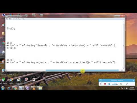 Write A Java Program To Compare Performance Of String Creation 11