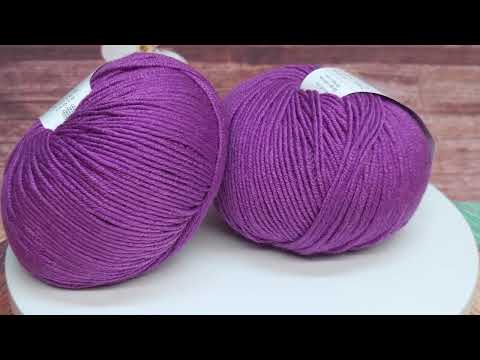 Video: Příze Roma, 132370, Purple Wine