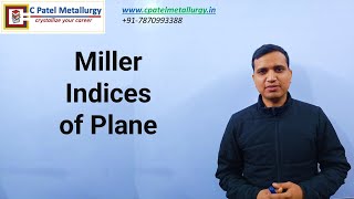 Miller Indices of Plane Profile