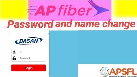 AP Fiber password and name change 100%