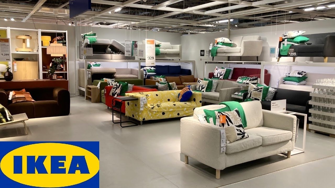 IKEA SHOP WITH ME SOFAS BEDS ARMCHAIRS TABLES FURNITURE HOME DECOR SHOPPING STORE WALK THROUGH