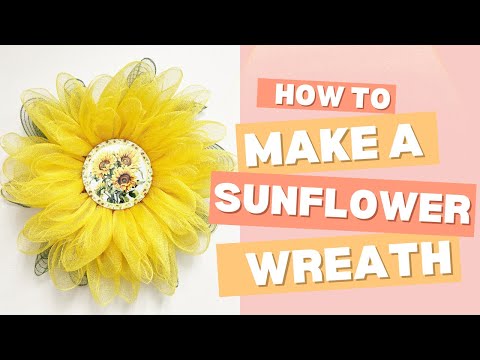 How to Make a Sunflower Wreath (LIVE REPLAY) - video from BBCrafts