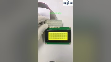 16*4 character dot matrix LCD module, yellow and green. #electronic