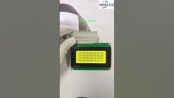 16*4 character dot matrix LCD module, yellow and green. #electronic