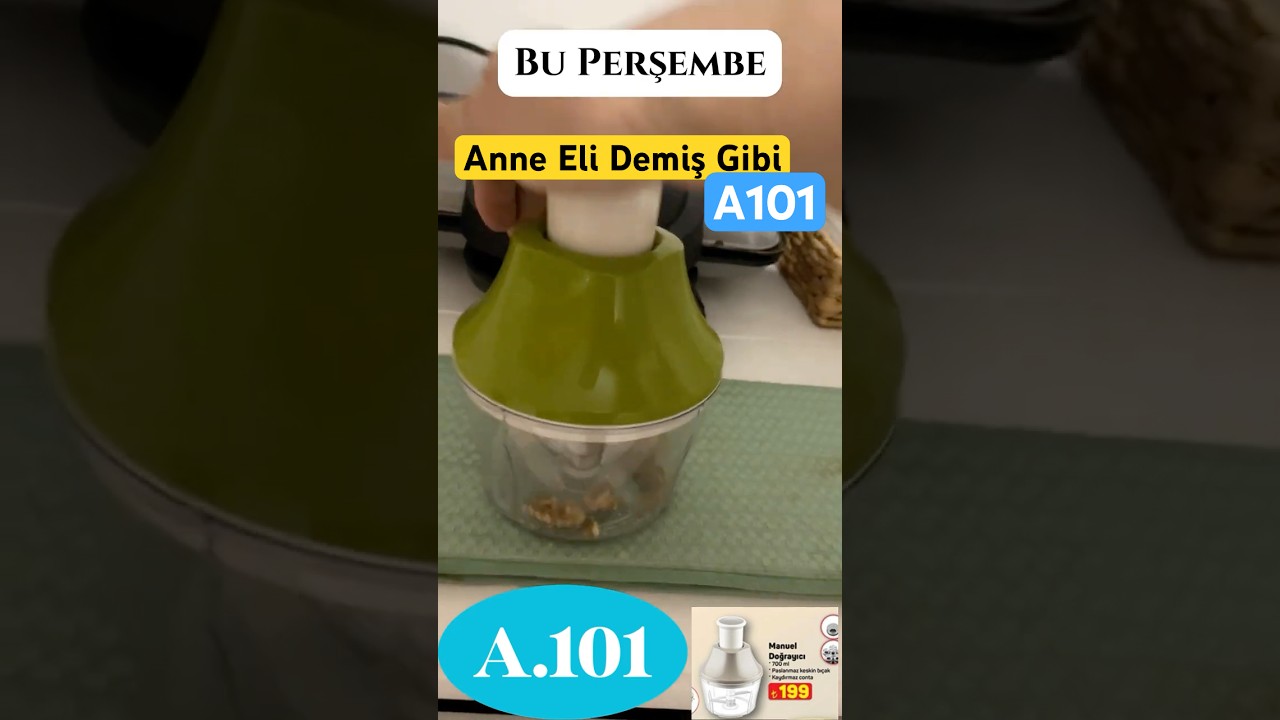 Anne eli değmiş gibi doğranmış sebzeler, hemde yorulmadan I A101'e Manuel Doğrayıcı Geliyor 