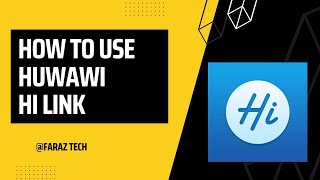 How to Use Huwawi HiLink In Mobile screenshot 1