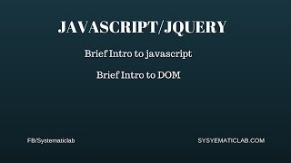 introduction to javascript/jquery lecture 3