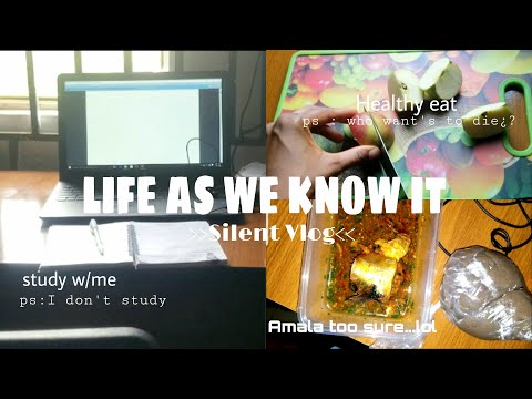 VLOG ♡ | study w/me ,healthy eat, movie review ,amala try out...