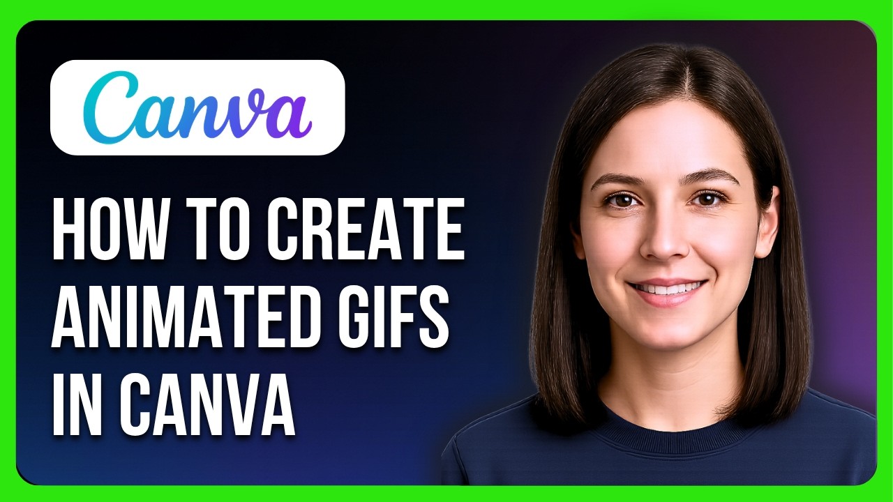 How To Create Animated GIFs In Canva - YouTube