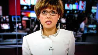 Kate Silverton's button pop on the News at Ten
