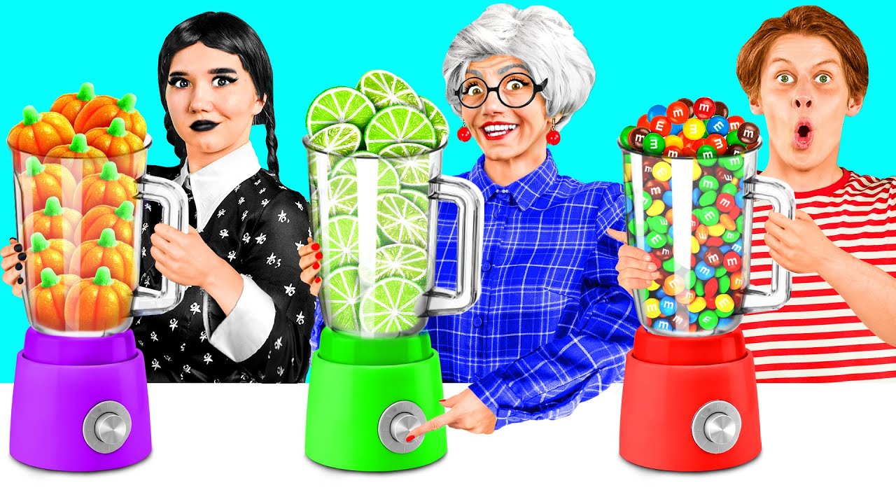 Wednesday vs Babcia — Kulinarne Wyzwanie | Zabawna Wojna Kuchenna od FUN FOOD