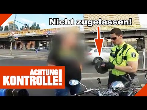 Helm nicht zugelassen! MOFA muss geschoben werden! |2/2| Kabel Eins | Achtung Kontrolle