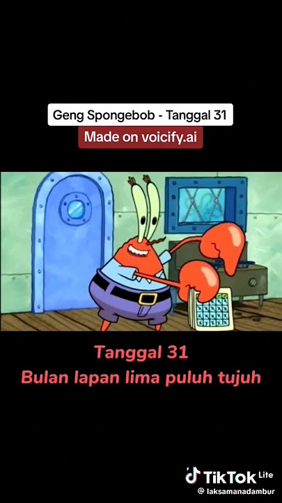 Tanggal 31 Spongebob ai #merdeka #tanggal31 #malaysia #shorts