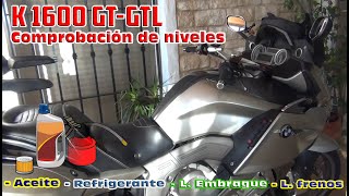 BMW K 1600 GTL. Comprobación de Niveles.